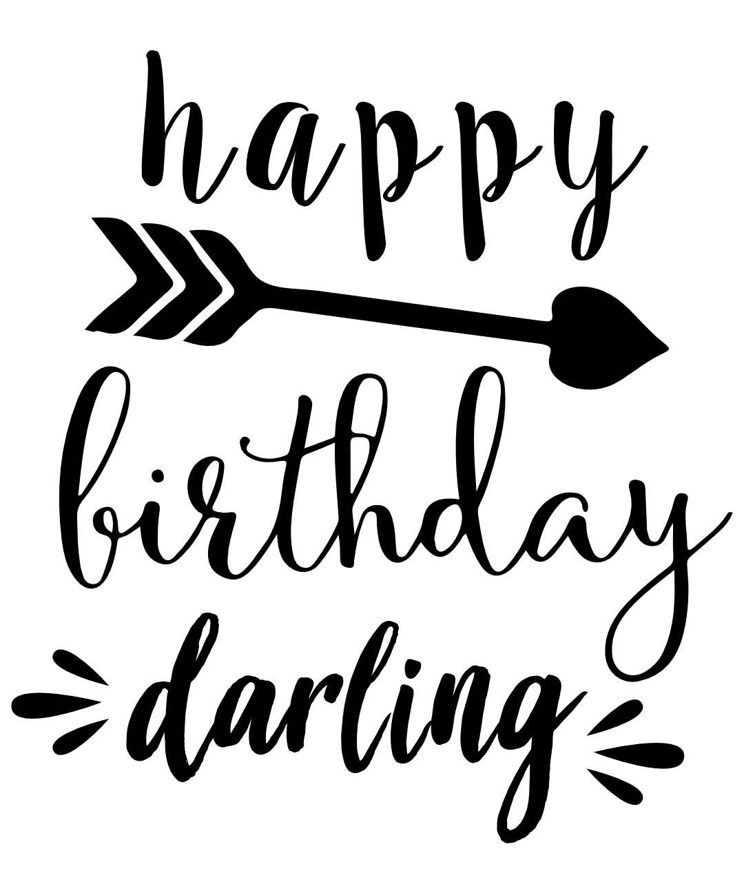 happy-birthday-darling-celebration-free-svg-file-SvgHeart.Com