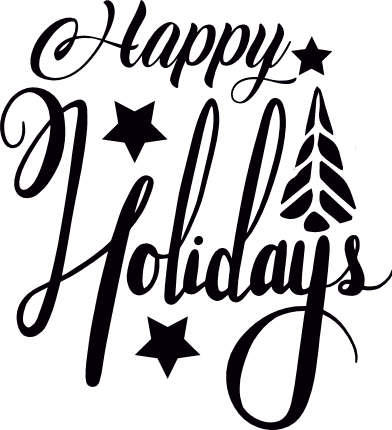 happy-holidays-stars-christmas-free-svg-file-SvgHeart.Com