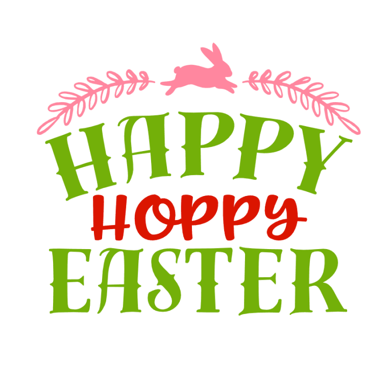 Happy Hoppy Easter, Holiday Free Svg File SVG Heart