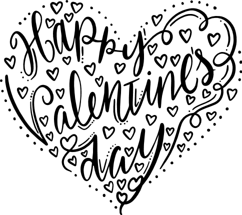 happy valentine's day, heart shape, love, couple free svg file - SVG Heart