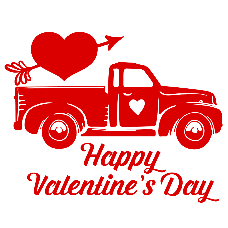 Happy Valentine's Day, Love Free Svg File - SVG Heart