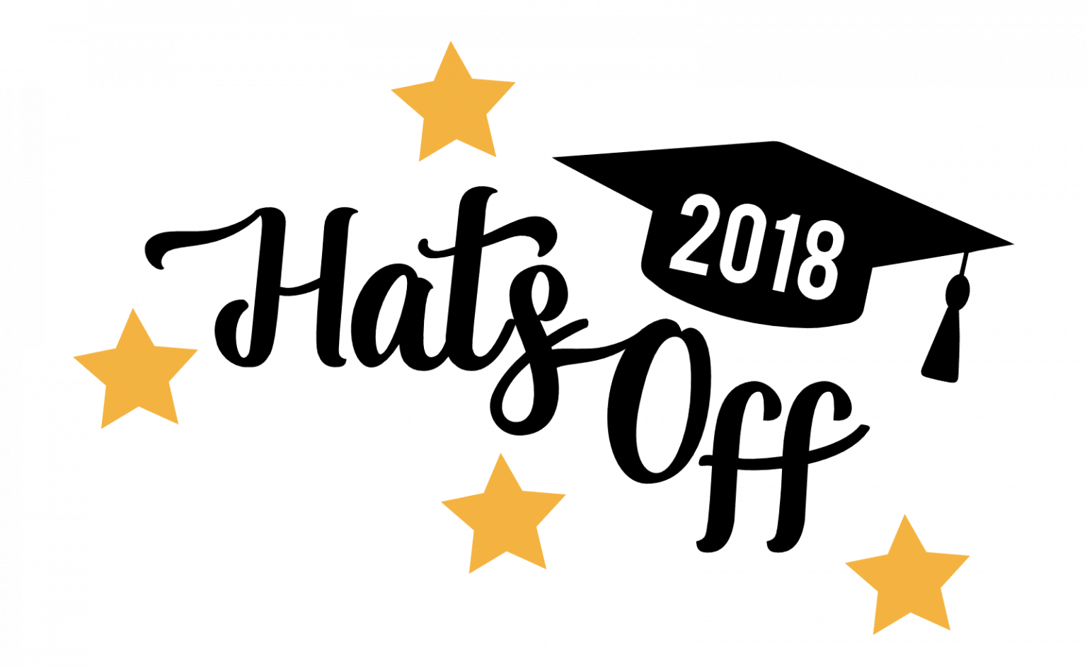 Hats Off 2018, Graduation Free Svg File SVG Heart
