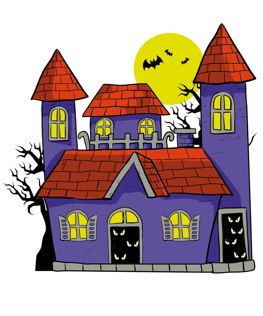 haunted-house-horror-scene-halloween-free-svg-file-SvgHeart.Com