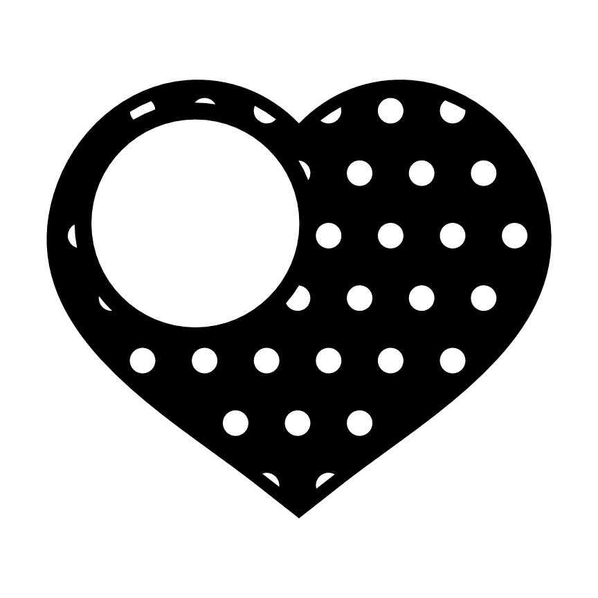 heart-monogram-with-dots-love-free-svg-file-SvgHeart.Com