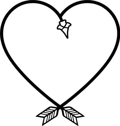heart-shape-arrow-frame-love-free-svg-file-SvgHeart.Com