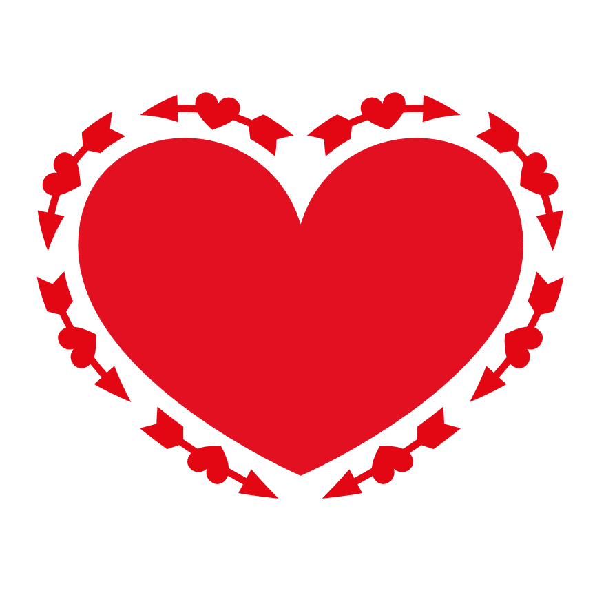 heart-shape-arrow-love-free-svg-file-SvgHeart.Com