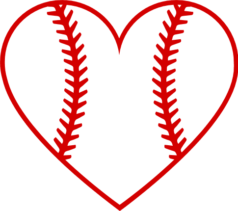 heart-shape-baseball-ball-sport-free-svg-file-SvgHeart.Com