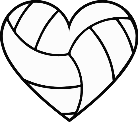 heart-shape-volley-ball-sport-free-svg-file-SvgHeart.Com