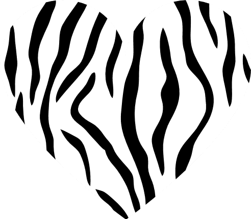 heart-zebra-stripes-pattern-africa-free-svg-file-SvgHeart.Com