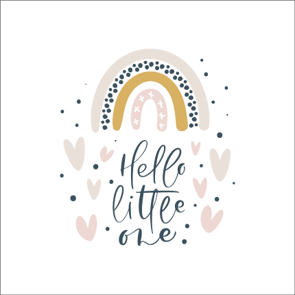 hello-little-one-rainbow-baby-boho-design-free-svg-file-SvgHeart.Com