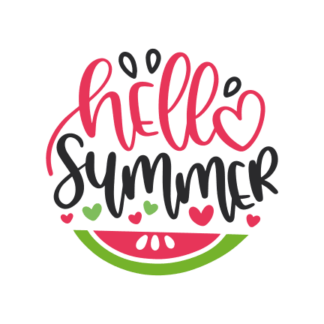 hello-summer-watermelon-free-svg-file-SvgHeart.Com