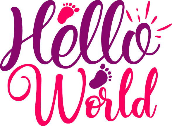 hello-world-new-born-baby-free-svg-file-SvgHeart.Com