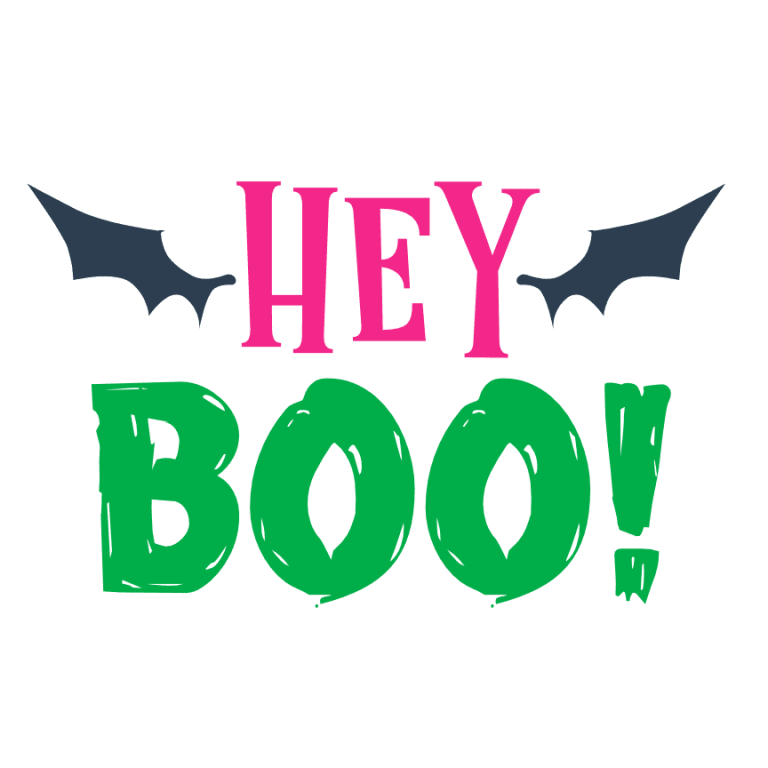 hey boo - Free SVG Files - SvgHeart.com
