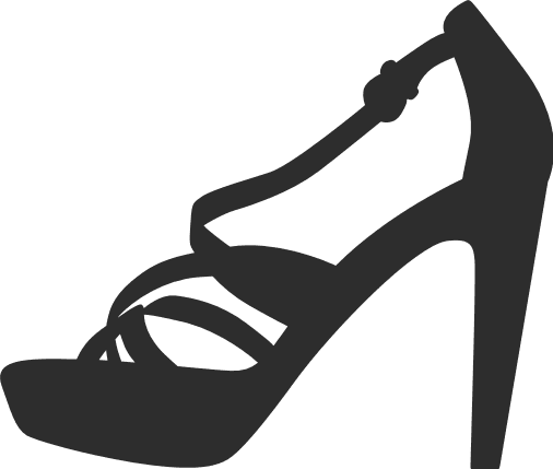 silhouette high heel clipart