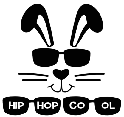 Hip Hop Cool, Easter Bunny - free svg file for members - SVG Heart