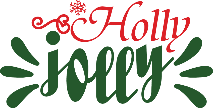 holly-jolly-christmas-free-svg-file-SvgHeart.Com