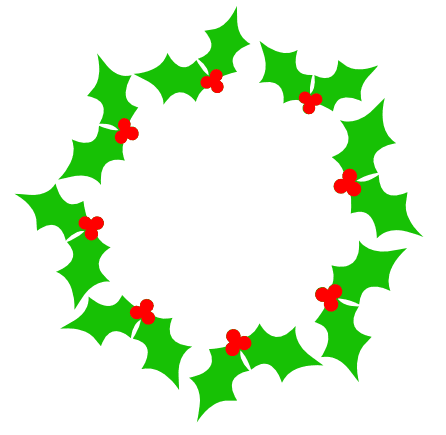 holly-monogram-christmas-free-svg-file-SvgHeart.Com