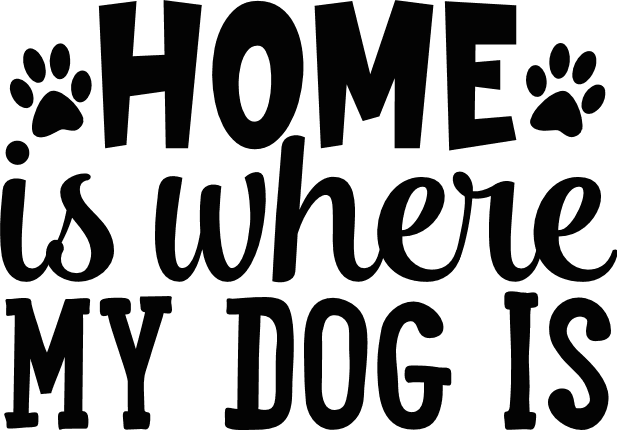 home-is-where-my-dog-is-pet-lover-paw-prints-free-svg-file-SvgHeart.Com