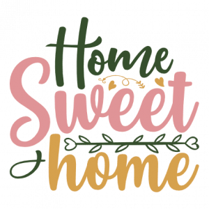 home sweet home, house sign free svg file - SVG Heart