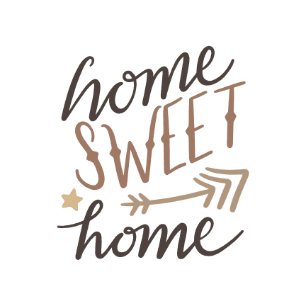 home sweet home, welcome sign free svg file - SVG Heart