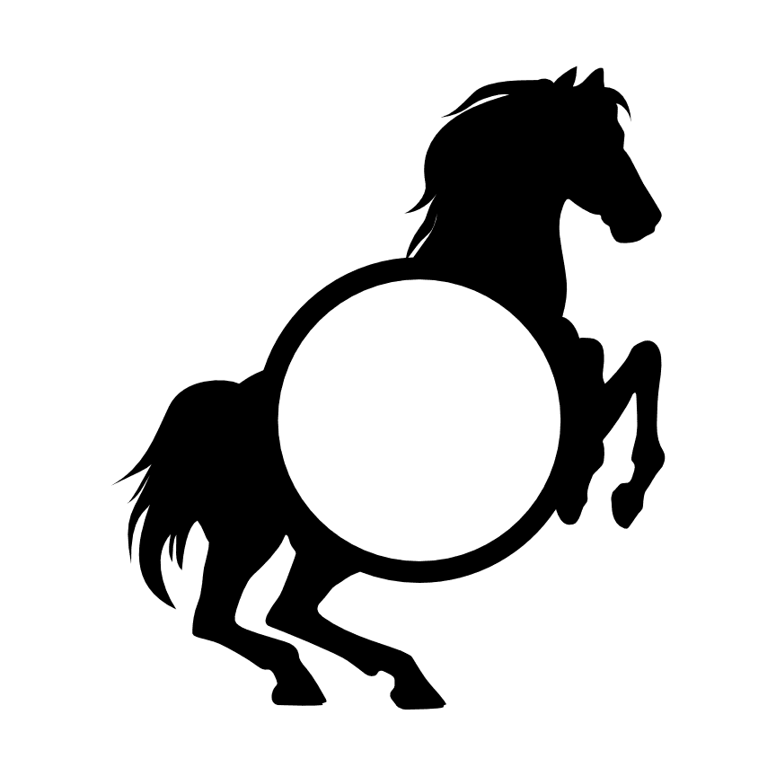 horse-monogram-frame-decorative-free-svg-file-SvgHeart.Com