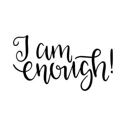 I Am Enough Fabric Wallpaper and Home Decor  Spoonflower