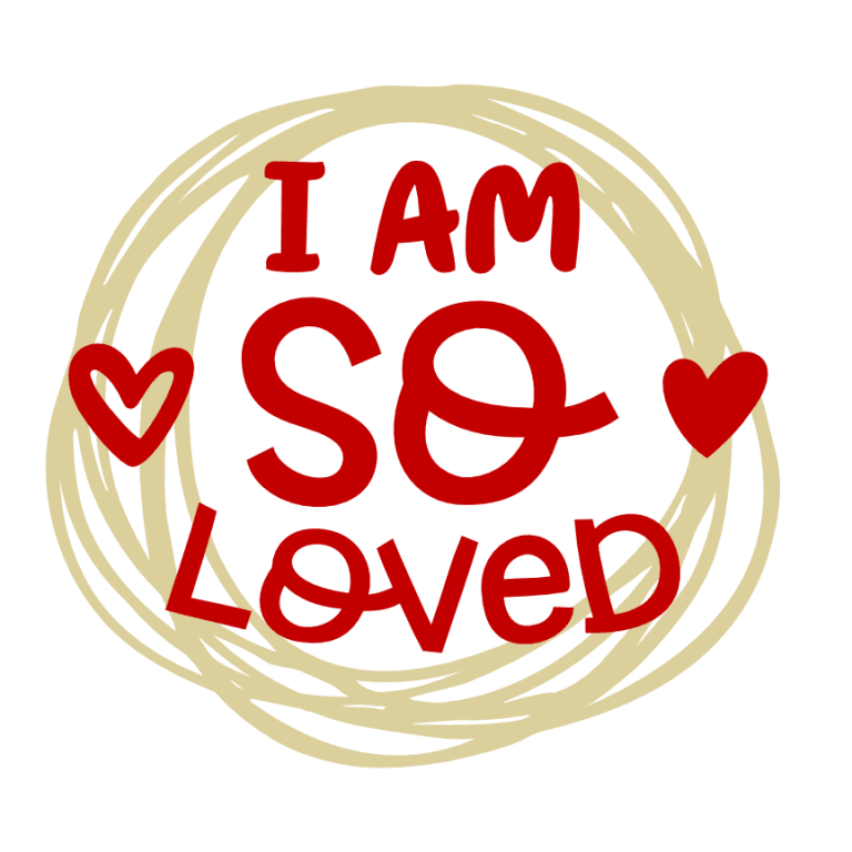 I Am So Loved, Baby Onesie Free Svg File SVG Heart