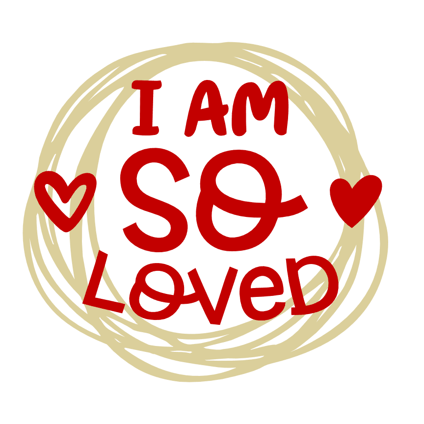 I Am So Loved Baby Onesie Free Svg File SVG Heart