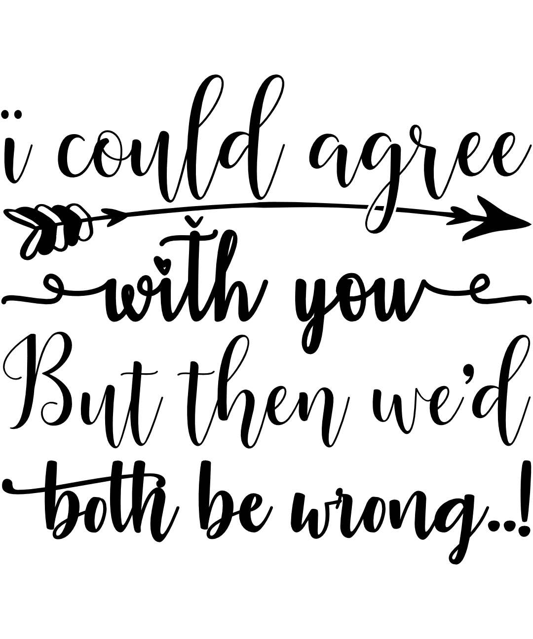 i-could-agree-with-you-but-then-wed-both-be-wrong-sarcastic-free-svg-file-SvgHeart.Com