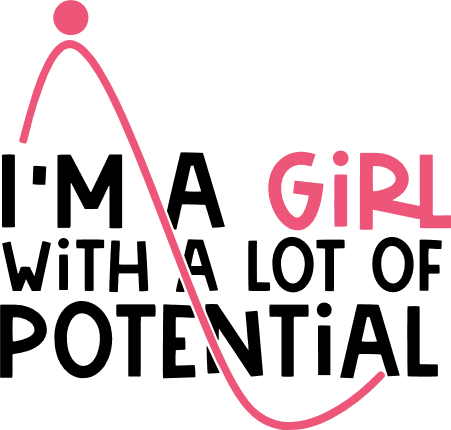 i'm a girl with a lot of potential, scientist free svg file - SVG Heart