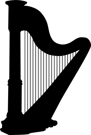 irish-harp-silhouette-musical-instrument-free-svg-file-SvgHeart.Com