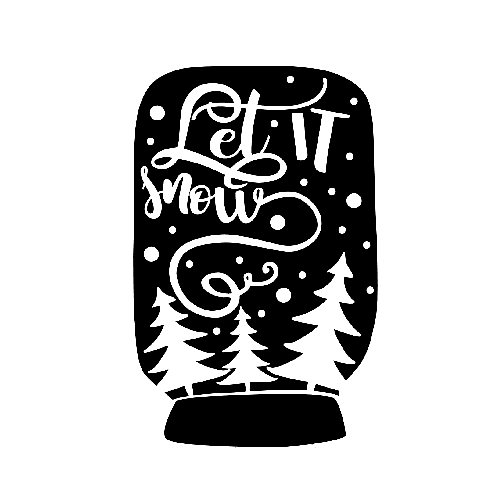 let-it-snow-christmas-trees-free-svg-file-SvgHeart.Com