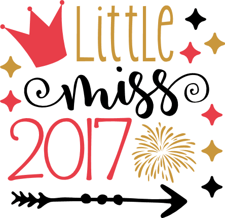 little-miss-2017-new-year-free-svg-file-SvgHeart.Com