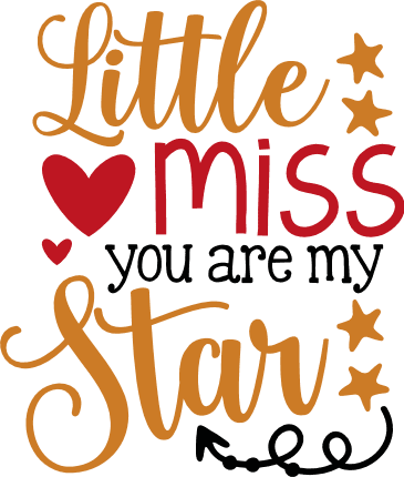 little-miss-you-are-my-star-baby-free-svg-file-SvgHeart.Com