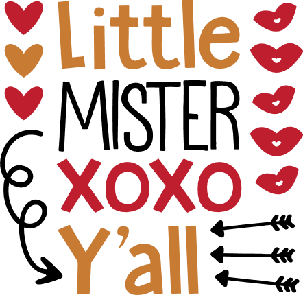 little-mister-xoxo-yall-hugs-and-kisses-valentines-day-free-svg-file-SvgHeart.Com