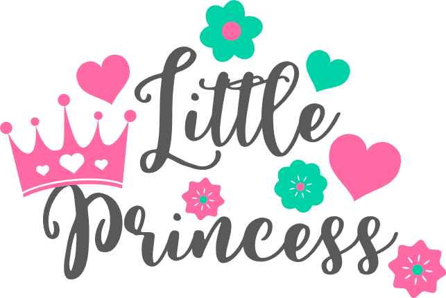 little-princess-crown-baby-girl-floral-t-shirt-design-free-svg-file-SvgHeart.Com