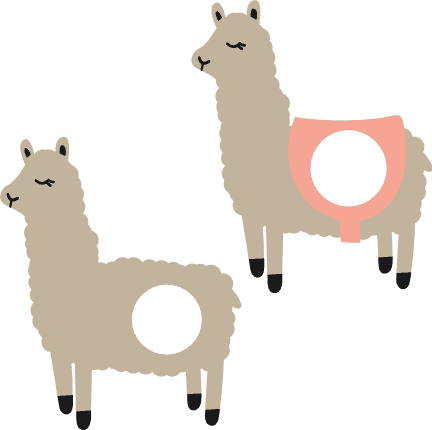 llama-monogram-animal-free-svg-file-SvgHeart.Com