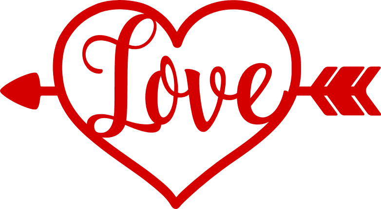 love-heart-with-arrow-valentines-day-free-svg-file-SvgHeart.Com