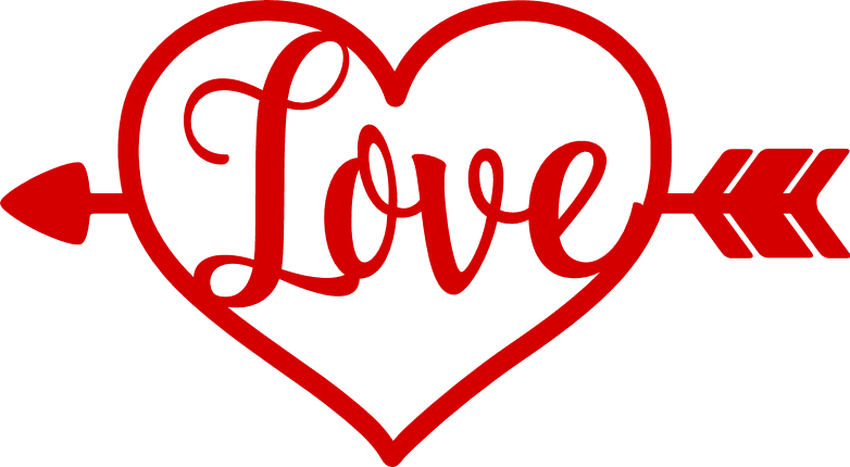 Love Heart With Arrow Valentine s Day Free Svg File SVG Heart