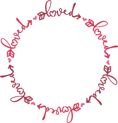 loved-arrow-circle-monogram-frame-valentines-day-free-svg-file-SvgHeart.Com