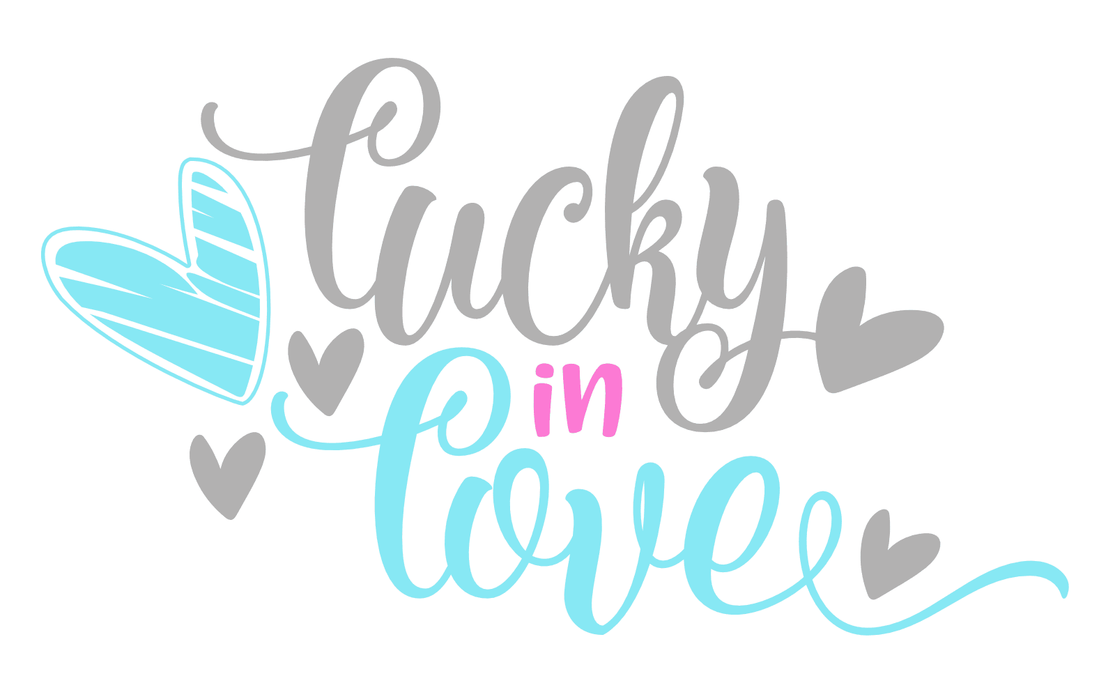 lucky-in-love-sign-with-hearts-free-svg-file-SvgHeart.Com