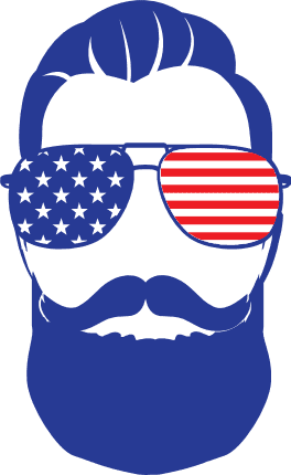 man-with-beard-and-american-flag-sunglasses-4th-of-july-free-svg-file-SvgHeart.Com