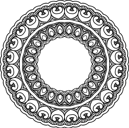 mandala-circle-monogram-frame-decoration-free-svg-file-SvgHeart.Com