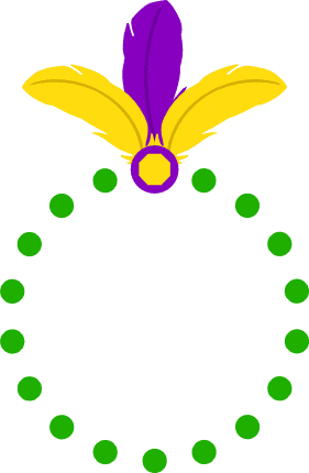 mardi-gras-feathers-and-dotted-circle-frame-free-svg-file-SvgHeart.Com