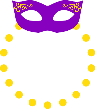 mardi gras feathers, carnival free svg file clipart image - SVG Heart