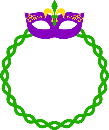 mardi-mask-with-feathers-monogram-circle-frame-carnival-free-svg-file-SvgHeart.Com