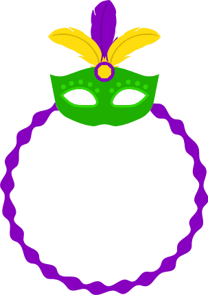 mardi-mask-with-feathers-monogram-circle-frame-carnival-free-svg-file-SvgHeart.Com