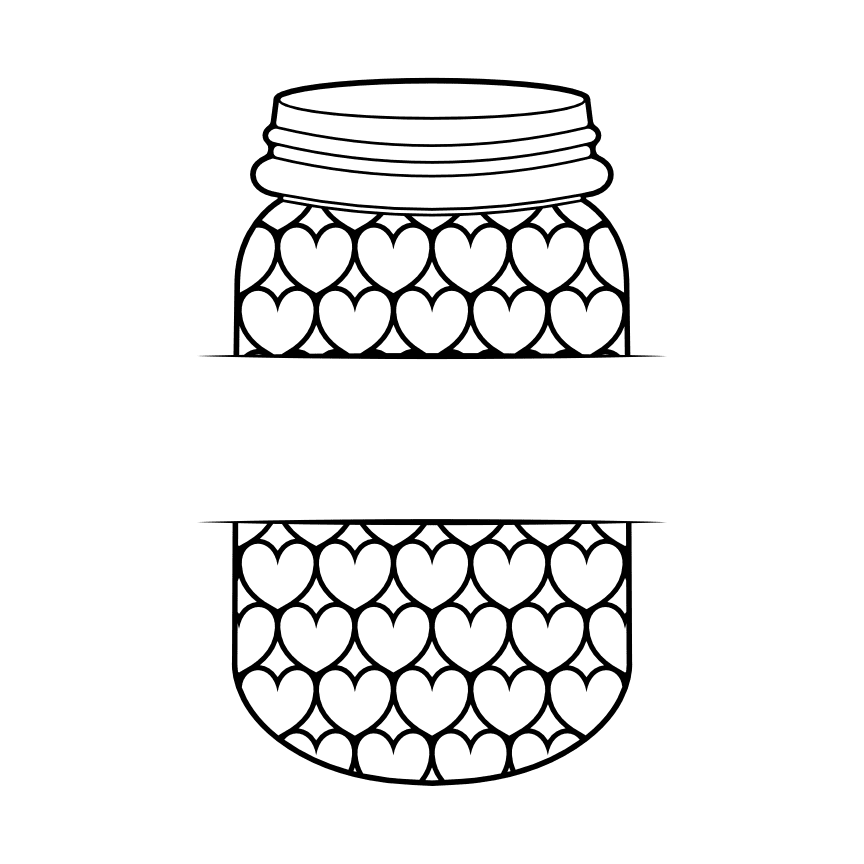 mason-jar-split-text-frame-decoration-free-svg-file-SvgHeart.Com