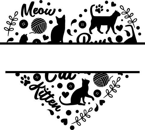 meow-kitten-heart-shape-split-text-frame-pet-lover-free-svg-file-SvgHeart.Com