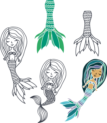 mermaid-bundle-baby-beach-free-svg-file-SvgHeart.Com